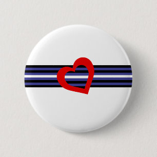 Badge Rond 5 Cm Drapeau de fierté en cuir