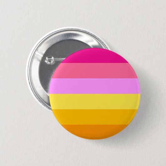 Badge Rond 5 Cm Drapeau de fierté lesbienne (Aube) (Devant & derrière)