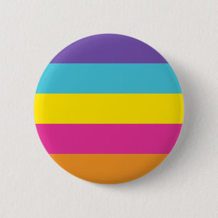 Badge Rond 5 Cm Drapeau de fierté non binaire de genre