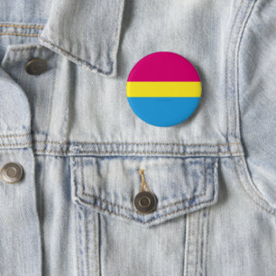 Badge Rond 5 Cm Drapeau de fierté pansexuelle de SlipperyJoe aveug