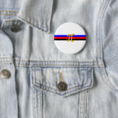 Badge Rond 5 Cm Drapeau de fierté polyamour (En situation)