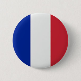 Badge Rond 5 Cm Drapeau de France