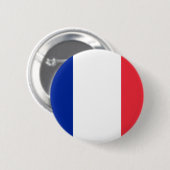 Badge Rond 5 Cm Drapeau de France (Devant & derrière)