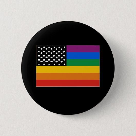 Badge Rond 5 Cm Drapeau de gay pride (Devant)