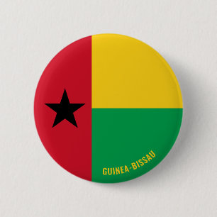 Badge Rond 5 Cm Drapeau de Guinée-Bissau charmant patriotique