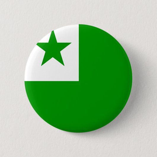 Badge Rond 5 Cm Drapeau de haute qualité d'espéranto (Devant)
