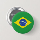 Badge Rond 5 Cm Drapeau de haute qualité du Brésil (Devant & derrière)