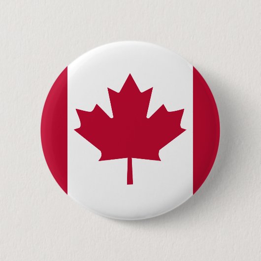 Badge Rond 5 Cm Drapeau de haute qualité du Canada (Devant)