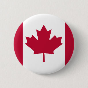 Badge Rond 5 Cm Drapeau de haute qualité du Canada