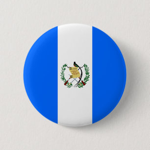 Badge Rond 5 Cm Drapeau de haute qualité du Guatemala