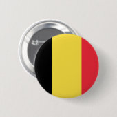 Badge Rond 5 Cm Drapeau de la Belgique (Devant & derrière)