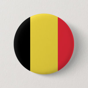 Badge Rond 5 Cm Drapeau de la Belgique