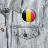 Badge Rond 5 Cm Drapeau de la Belgique (En situation)