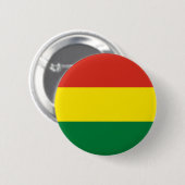 Badge Rond 5 Cm Drapeau de la Bolivie (Devant & derrière)