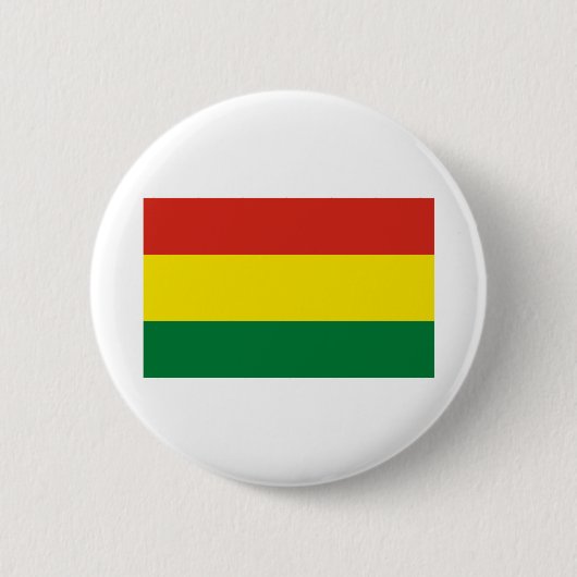 Badge Rond 5 Cm Drapeau de la Bolivie (Devant)