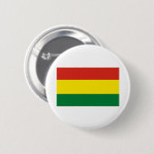 Badge Rond 5 Cm Drapeau de la Bolivie (Devant & derrière)