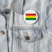 Badge Rond 5 Cm Drapeau de la Bolivie (En situation)