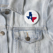Badge Rond 5 Cm drapeau de la carte du Texas (En situation)