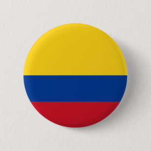 Badge Rond 5 Cm Drapeau de la Colombie