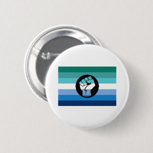 Badge Rond 5 Cm Drapeau de la contestation gay masculin