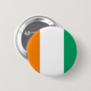 Badge Rond 5 Cm Drapeau de la Côte d'Ivoire