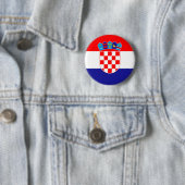 Badge Rond 5 Cm Drapeau de la Croatie (En situation)