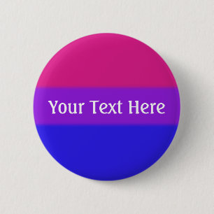 Badge Rond 5 Cm Drapeau de la fierté bisexuelle tombée
