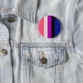 Badge Rond 5 Cm Drapeau de la Fierté de Fluid de genre Conception (En situation)