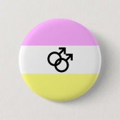 Badge Rond 5 Cm Drapeau de la fierté de Twink (Devant)