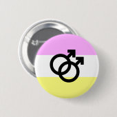 Badge Rond 5 Cm Drapeau de la fierté de Twink (Devant & derrière)