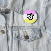 Badge Rond 5 Cm Drapeau de la fierté de Twink (En situation)