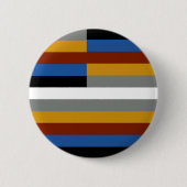Badge Rond 5 Cm Drapeau de la Fierté des Freaks (Devant)