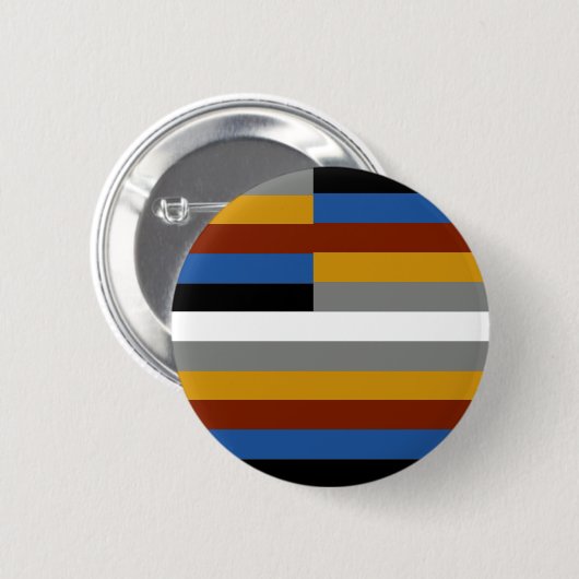 Badge Rond 5 Cm Drapeau de la Fierté des Freaks (Devant & derrière)