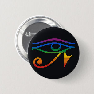 Badge Rond 5 Cm Drapeau de la fierté gay goth