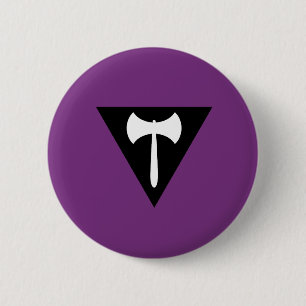 Badge Rond 5 Cm Drapeau de la fierté lesbienne