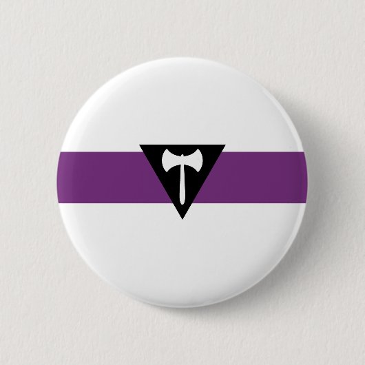 Badge Rond 5 Cm Drapeau de la fierté lesbienne (Devant)