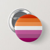 Badge Rond 5 Cm Drapeau de la fierté lesbienne (Devant & derrière)