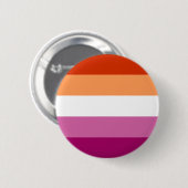 Badge Rond 5 Cm Drapeau de la fierté lesbienne (Devant & derrière)