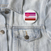 Badge Rond 5 Cm Drapeau de la fierté lesbienne (En situation)