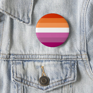 Badge Rond 5 Cm Drapeau de la fierté lesbienne