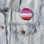 Badge Rond 5 Cm Drapeau de la fierté lesbienne (En situation)