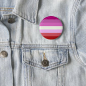 Badge Rond 5 Cm Drapeau de la Fierté lesbienne tombée (En situation)