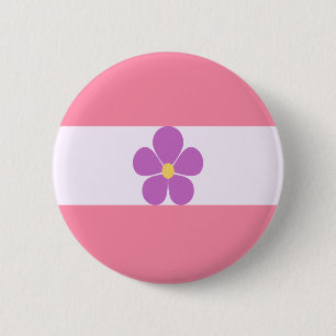 Badge Rond 5 Cm Drapeau de la Fierté saphique