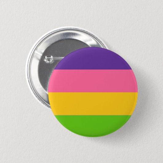 Badge Rond 5 Cm Drapeau de la fierté sapphique (Devant & derrière)