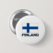 Badge Rond 5 Cm Drapeau de la Finlande (Devant & derrière)