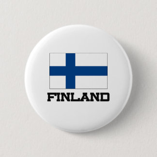 Badge Rond 5 Cm Drapeau de la Finlande