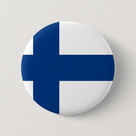 Badge Rond 5 Cm Drapeau de la Finlande (lippu de Suomen, flagga de (Devant)