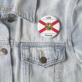 Badge Rond 5 Cm Drapeau de la Floride (En situation)