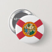 Badge Rond 5 Cm Drapeau de la Floride (Devant & derrière)