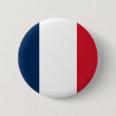 Badge Rond 5 Cm Drapeau de la France (Devant)